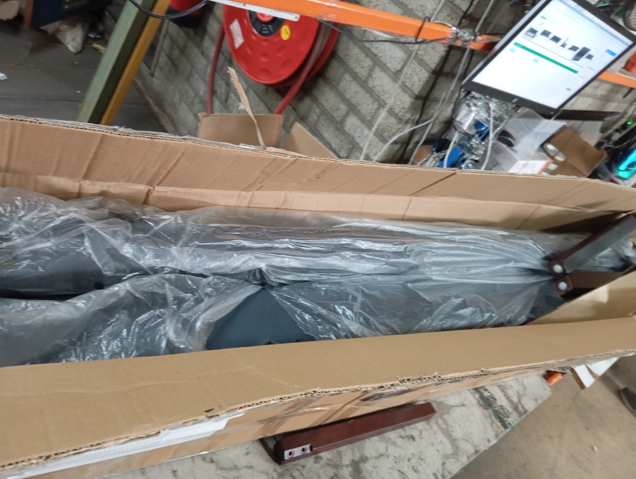 Bankje Kunstsuède Grijs 148,5 cm - 60% Korting!