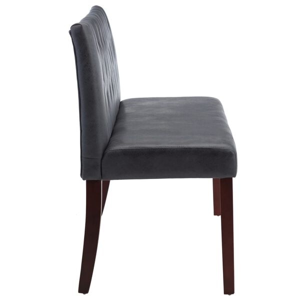 Bankje Kunstsuède Grijs 148,5 cm - 60% Korting!