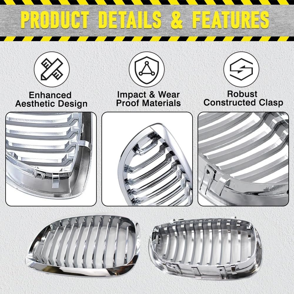 BMW E46 Niergrille Set - Chroom ABS - 34% Korting!