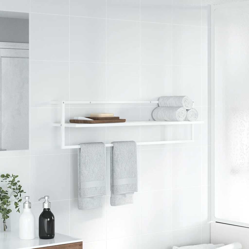 Handdoekenrek IJzer Wit 95x25x22 cm - 47% Korting