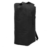 Legerstijl Plunjezak 85L Zwart - 29% Korting!