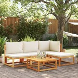 Tuinbank massief acaciahout met kussens - 34% Korting!