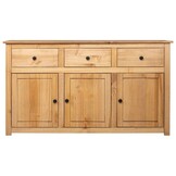 Massief Grenen Dressoir met 3 Laden & 3 Deuren - 35% Korting
