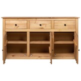 Massief Grenen Dressoir met 3 Laden & 3 Deuren - 35% Korting