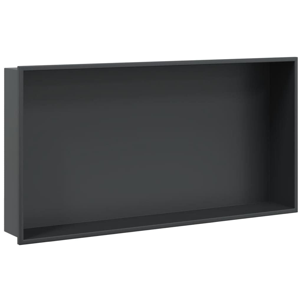 Matted Zwarte RVS Douchenis 62x32x9cm - 29% Korting