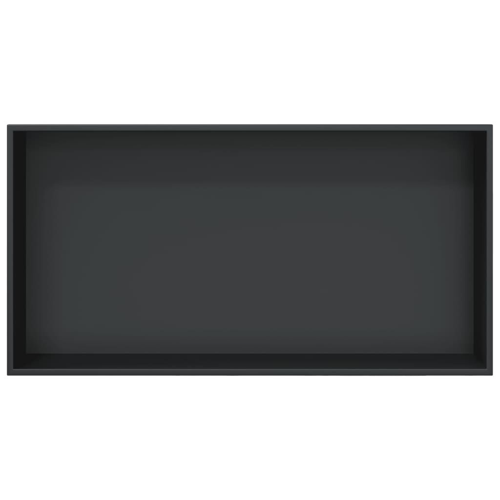 Matted Zwarte RVS Douchenis 62x32x9cm - 29% Korting