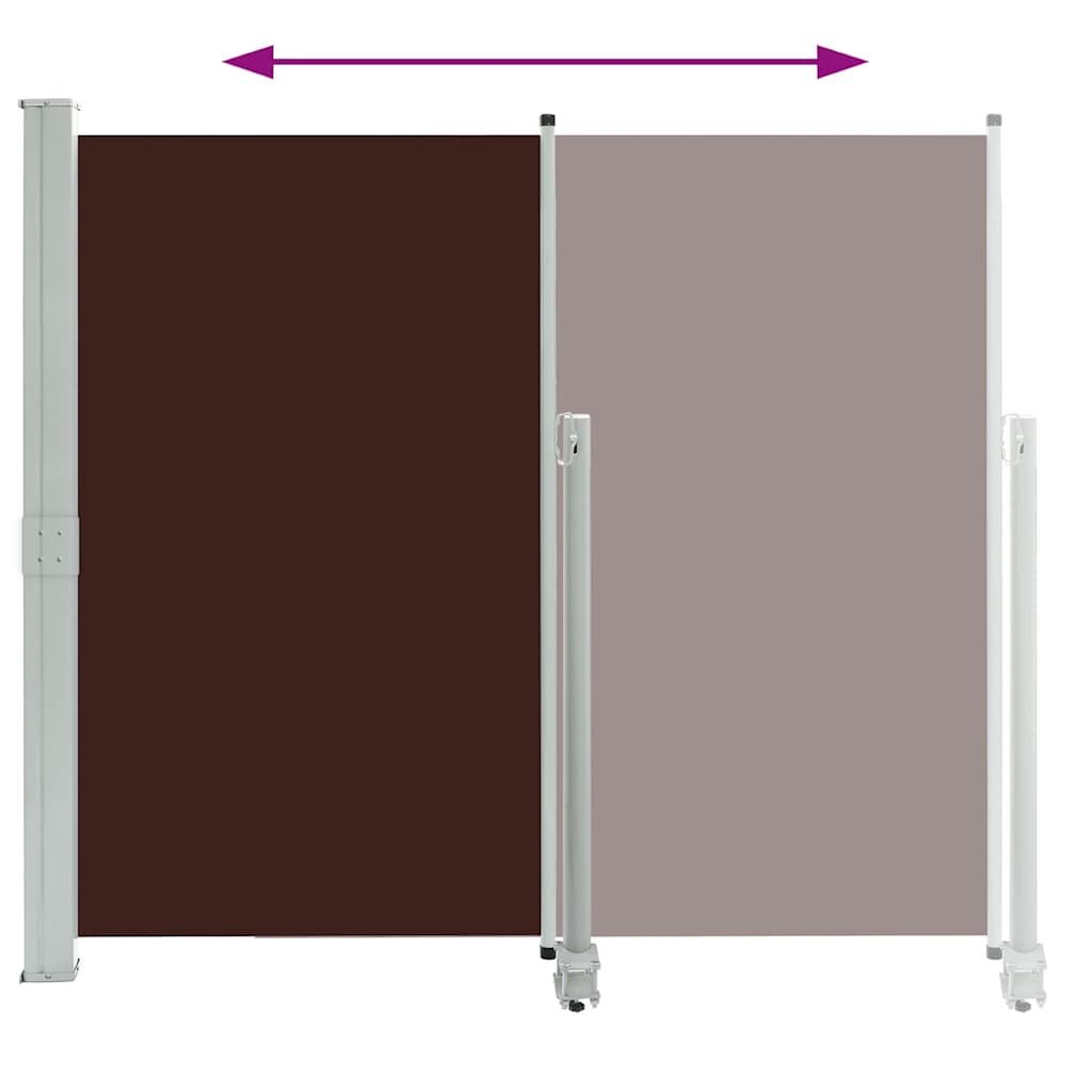 Uittrekbaar Tuinscherm 140x300 cm Bruin - 34% Korting
