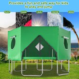 Trampoline Tent Groen 427cm - Zon- & Windbescherming (29% Korting!)
