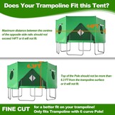 Trampoline Overkapping Groen 427cm - 29% Korting