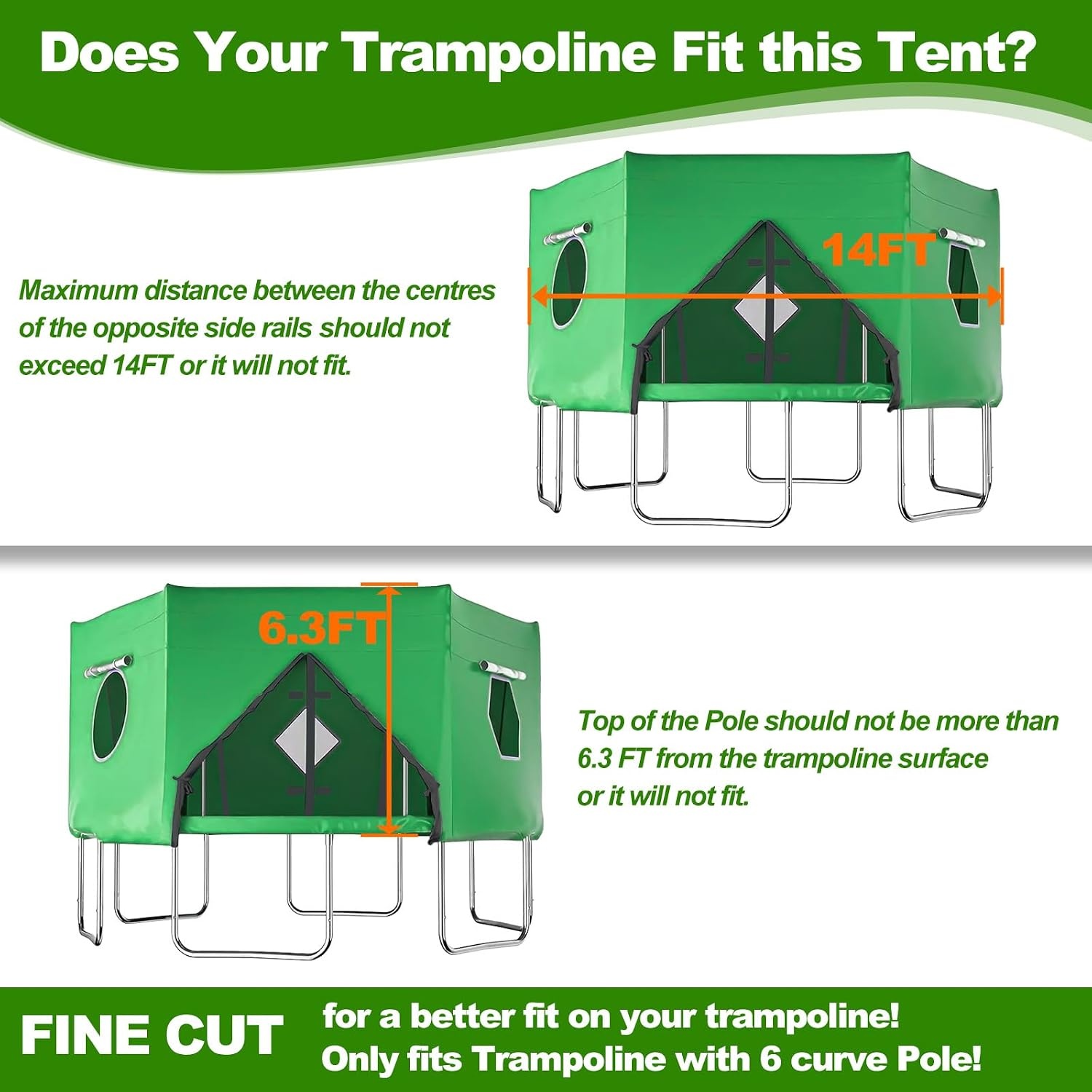 Trampoline Overkapping Groen 427cm - 29% Korting