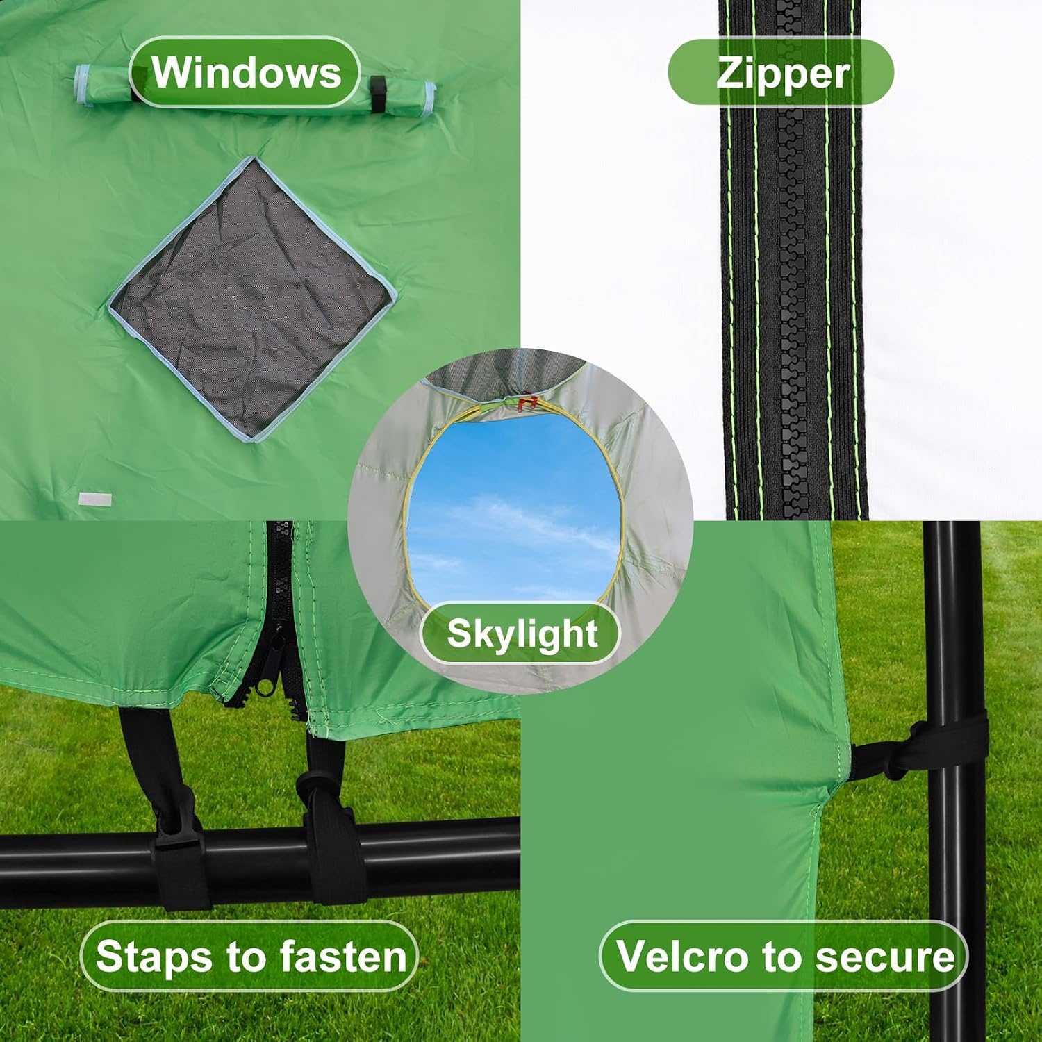 Trampoline Overkapping Groen 427cm - 29% Korting