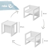 Meegroeikruk Kinderen 3-in-1 80kg | Wit Landelijk | MDF