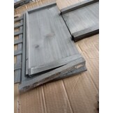 vidaXL Latwerkplantenbak 50x25x90 cm massief vurenhout grijs