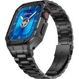 Horlogeband & Behuizing Apple Watch 42/44mm Zilver Roestvrij Staal - 55% Korting