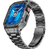 Horlogeband & Behuizing Apple Watch 42/44mm Zilver Roestvrij Staal - 55% Korting