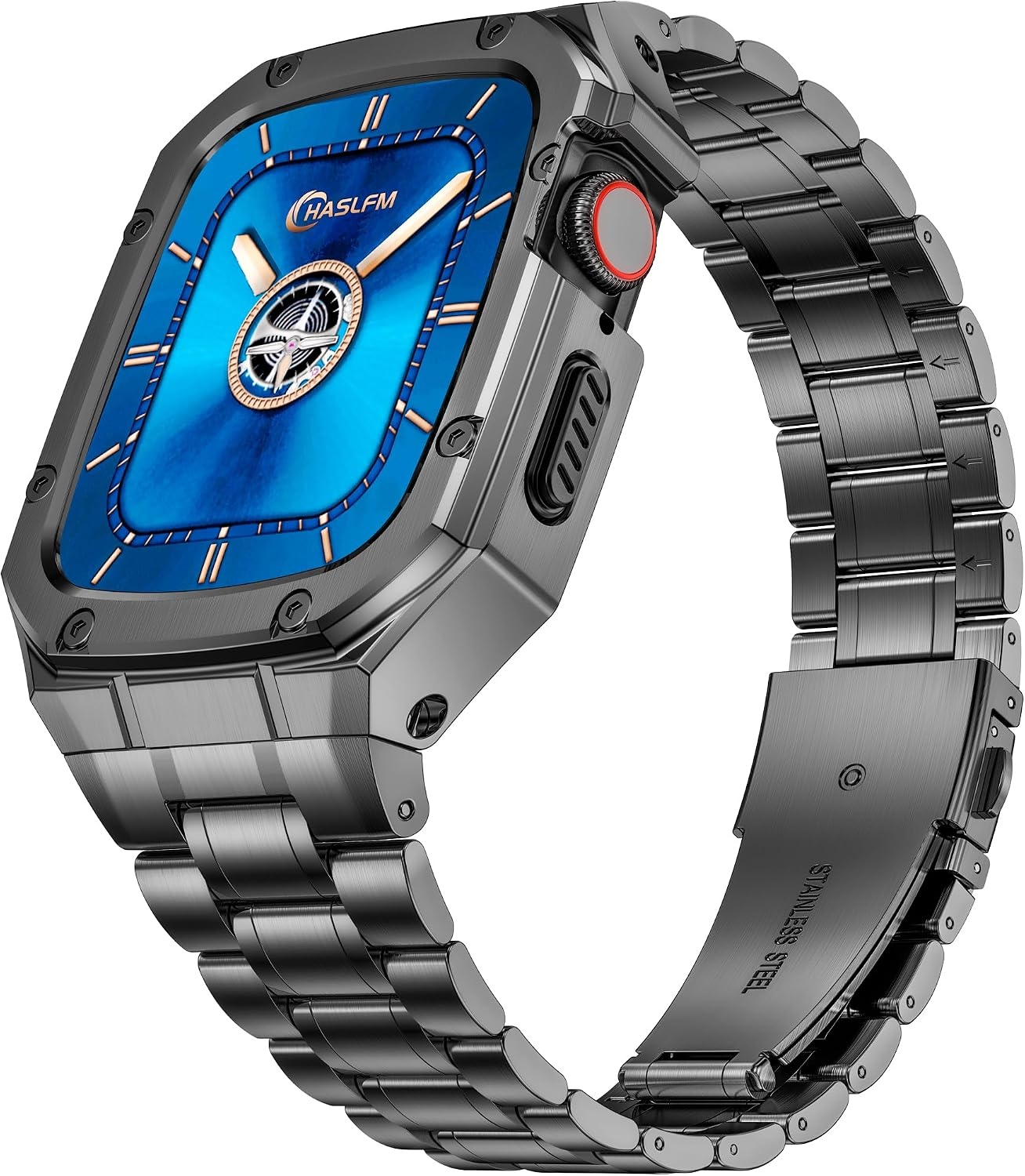 Horlogeband & Behuizing Apple Watch 42/44mm Zilver Roestvrij Staal - 55% Korting
