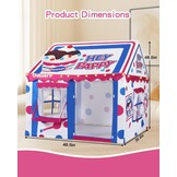 Speeltent Kasteel met Speelset - 123x100x123cm - 55% Korting!