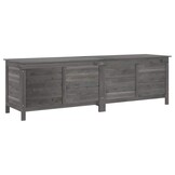VidaXL Tuinbox Massief Vurenhout Antraciet 198,5cm - 35% Korting!