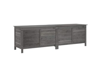 VidaXL Tuinbox Massief Vurenhout Antraciet 198,5cm - 35% Korting!