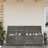 VidaXL Tuinbox Massief Vurenhout Antraciet 198,5cm - 35% Korting!