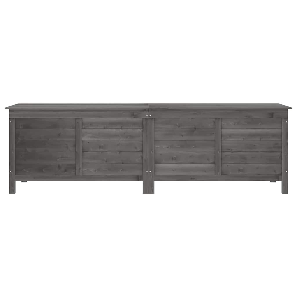 VidaXL Tuinbox Massief Vurenhout Antraciet 198,5cm - 35% Korting!