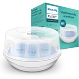 Magnetron Sterilisator Babyflessen - Steriliseert in 2 Min - Doodt 99,9% Bacteriën - Compact