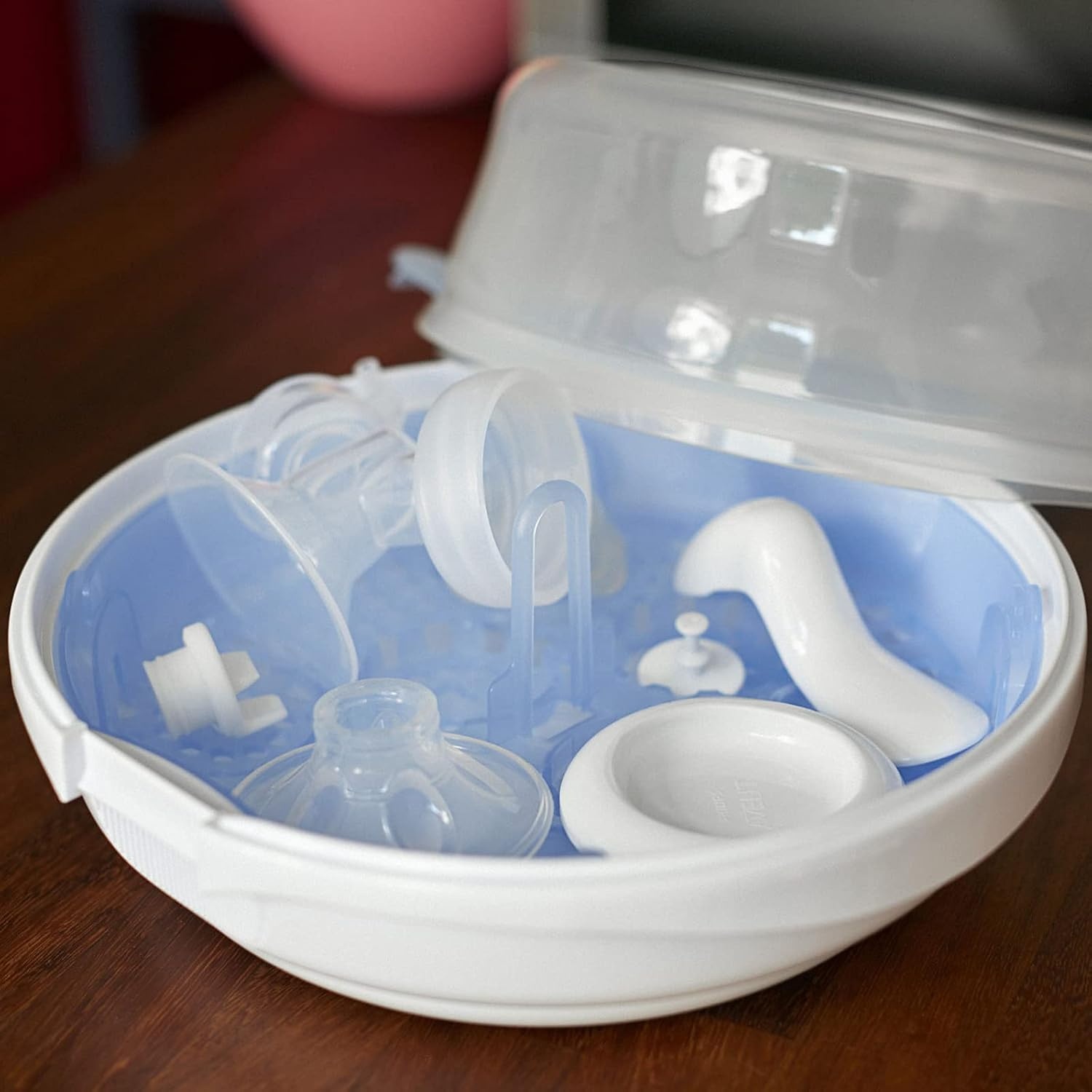Magnetron Sterilisator Babyflessen - Steriliseert in 2 Min - Doodt 99,9% Bacteriën - Compact
