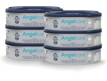 6x Luieremmer Navulcassetten Angelcare - Geurvrij & Antibacterieel