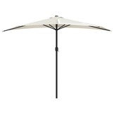Halve Balkonparasol Zandkleurig - 300x155cm - 34% Korting!