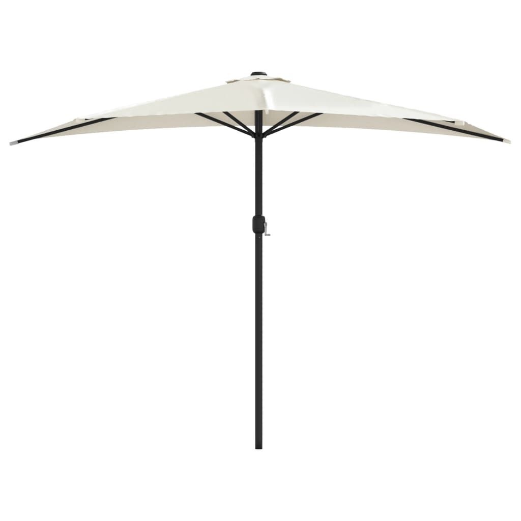 Halve Balkonparasol Zandkleurig - 300x155cm - 34% Korting!
