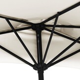 Halve Balkonparasol Zandkleurig - 300x155cm - 34% Korting!