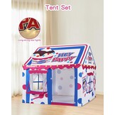 Speeltent Kasteel met Speelset, Verlichting & Ballonnen - 123x100x123cm - 55% Korting!