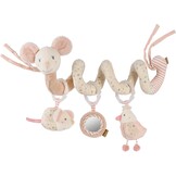 Activiteitenspiraal 35cm Roze/Beige met Rammelaar, Pieper & Glow-in-the-dark - 32% Korting!