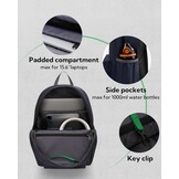 Lichtgewicht Dagrugzak 20L met Laptopvak - Ideaal voor School & Reizen