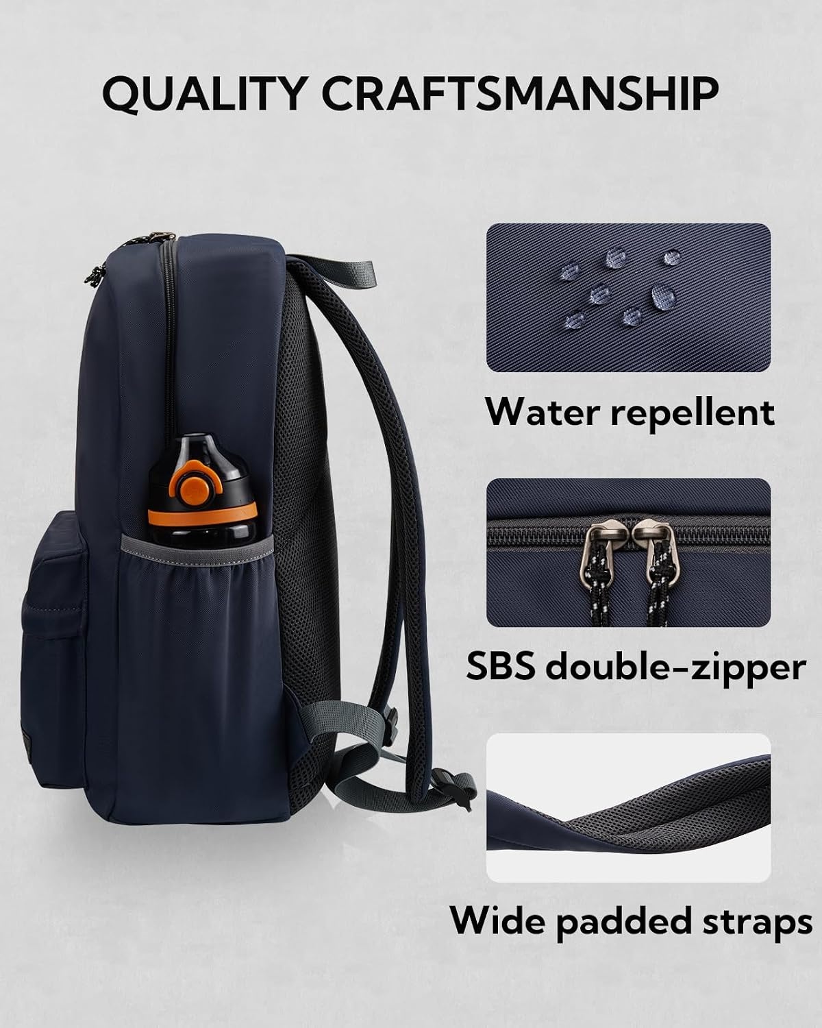 Lichtgewicht Dagrugzak 20L met Laptopvak - Ideaal voor School & Reizen