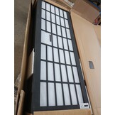 Kamerscherm met 5 panelen Paulowniahout - Zwart - 59% Korting