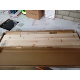 Verhoogde Houten Plantenbak 120x45x25 cm met Voering - 53% Korting