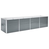 Verhoogde Plantenbak Grijs Staal 320x80x77 cm - 34% Korting!