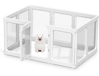 Transparante Hondenren 60cm - 10 Panelen - 35% Korting