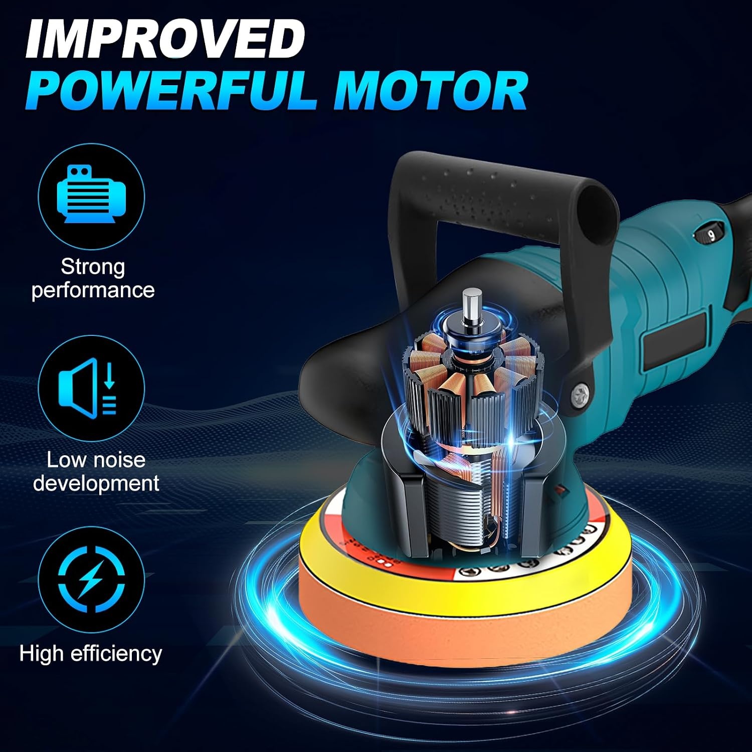 Draadloze Polijstmachine | 150mm | Makita 18V | 29% Korting