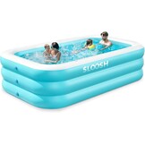 Opblaasbaar Familie Zwembad met Zitbank - 304x183x56 cm - 29% Korting