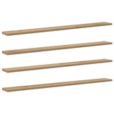 vidaXL Boekenplank Bord Bruin Bewerkt Hout 100x10cm - 32% Korting