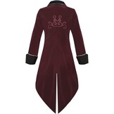 Middeleeuwse Steampunk Jas Rood Heren - 3XL - 29% Korting