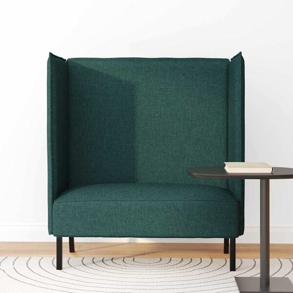 Donkergroene Hoge Rug Bank - Stof, 109x56x121cm | 54% Korting!