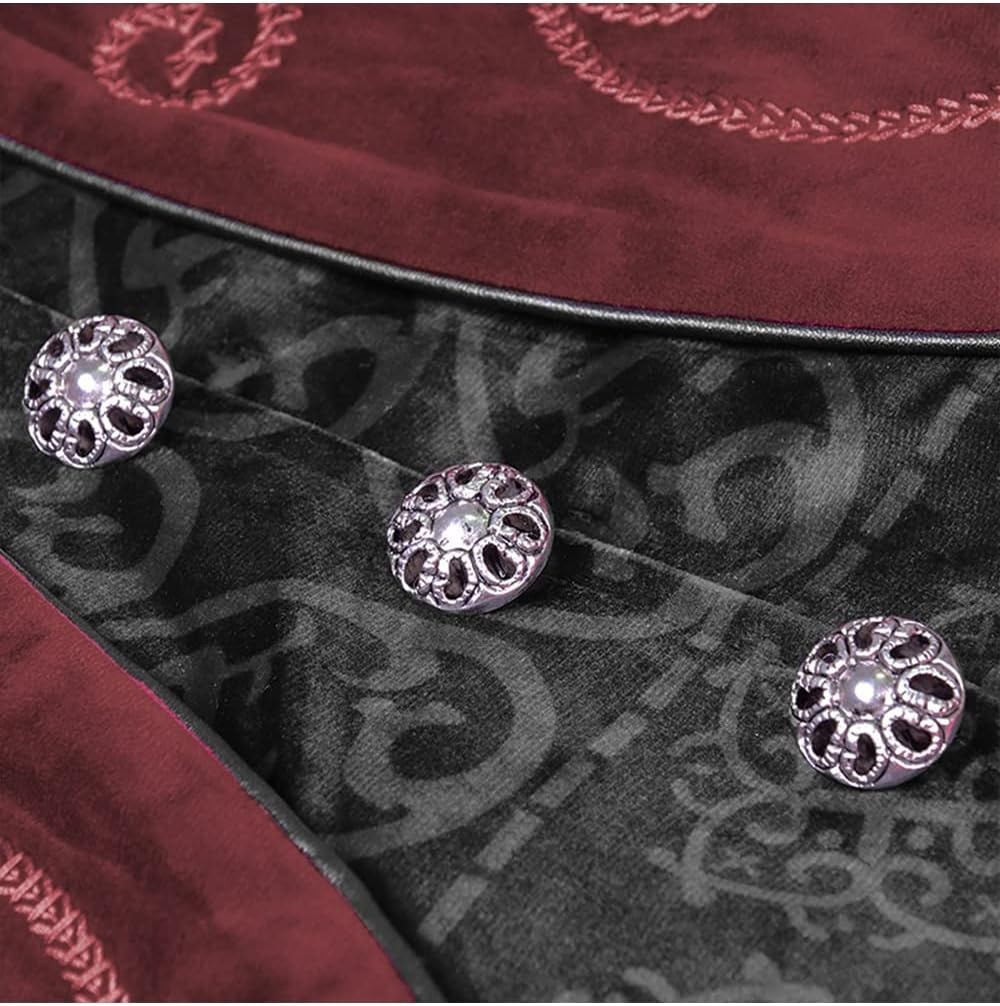 Heren Steampunk Mantel - Cosplay/Halloween - Rood, 3XL - 34% Korting!