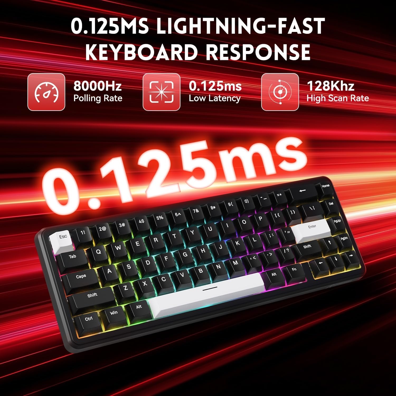 Gamingtoetsenbord ATTACK SHARK X65 HE - 29% Korting!