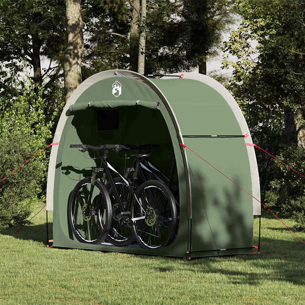 Ruime Fietstent met Dak - Groen - 210 cm