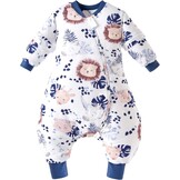 Baby Winterslaapzak Zebra-Leeuw Print - Afneembare Mouwen - 2.5 TOG - Maat 80 - 58% Korting