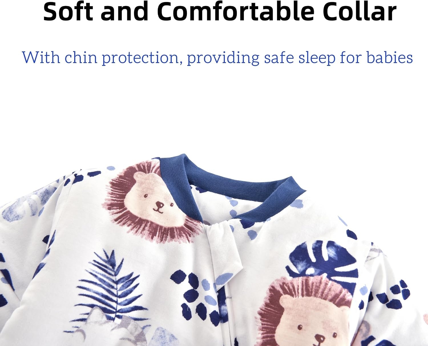 Baby Winterslaapzak Zebra-Leeuw Print - Afneembare Mouwen - 2.5 TOG - Maat 80 - 58% Korting