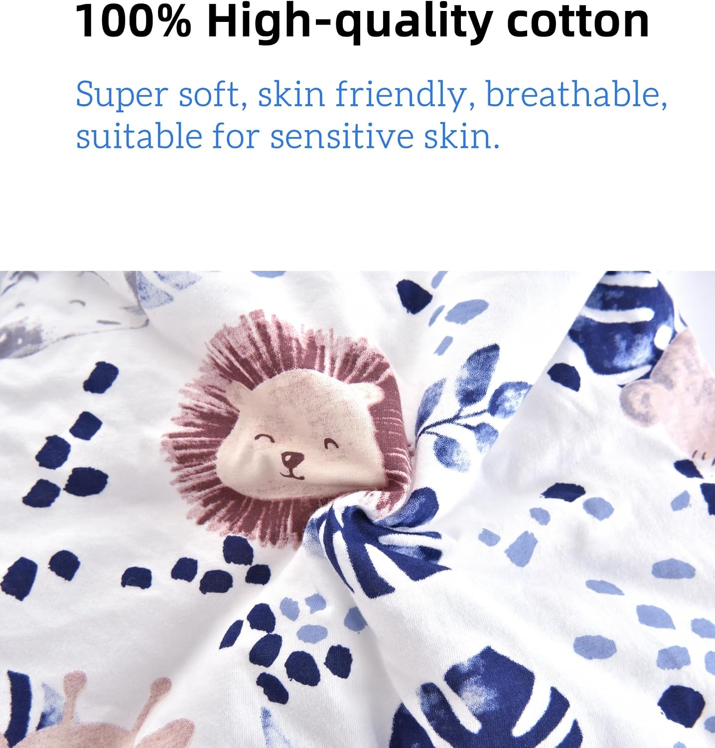 Baby Winterslaapzak Zebra-Leeuw Print - Afneembare Mouwen - 2.5 TOG - Maat 80 - 58% Korting